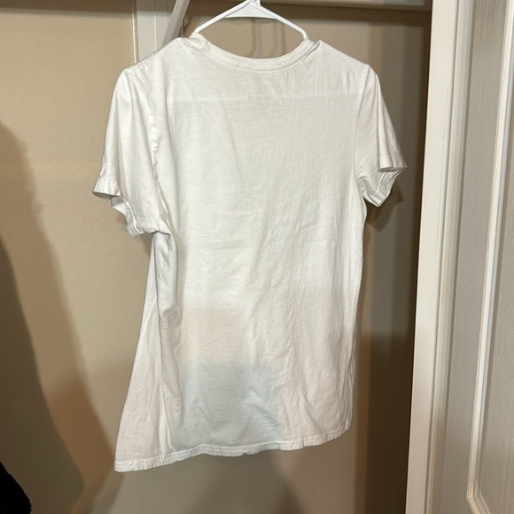 Adidas White and Purple Graphic Short Sleeve Tee - Picture 4 of 4